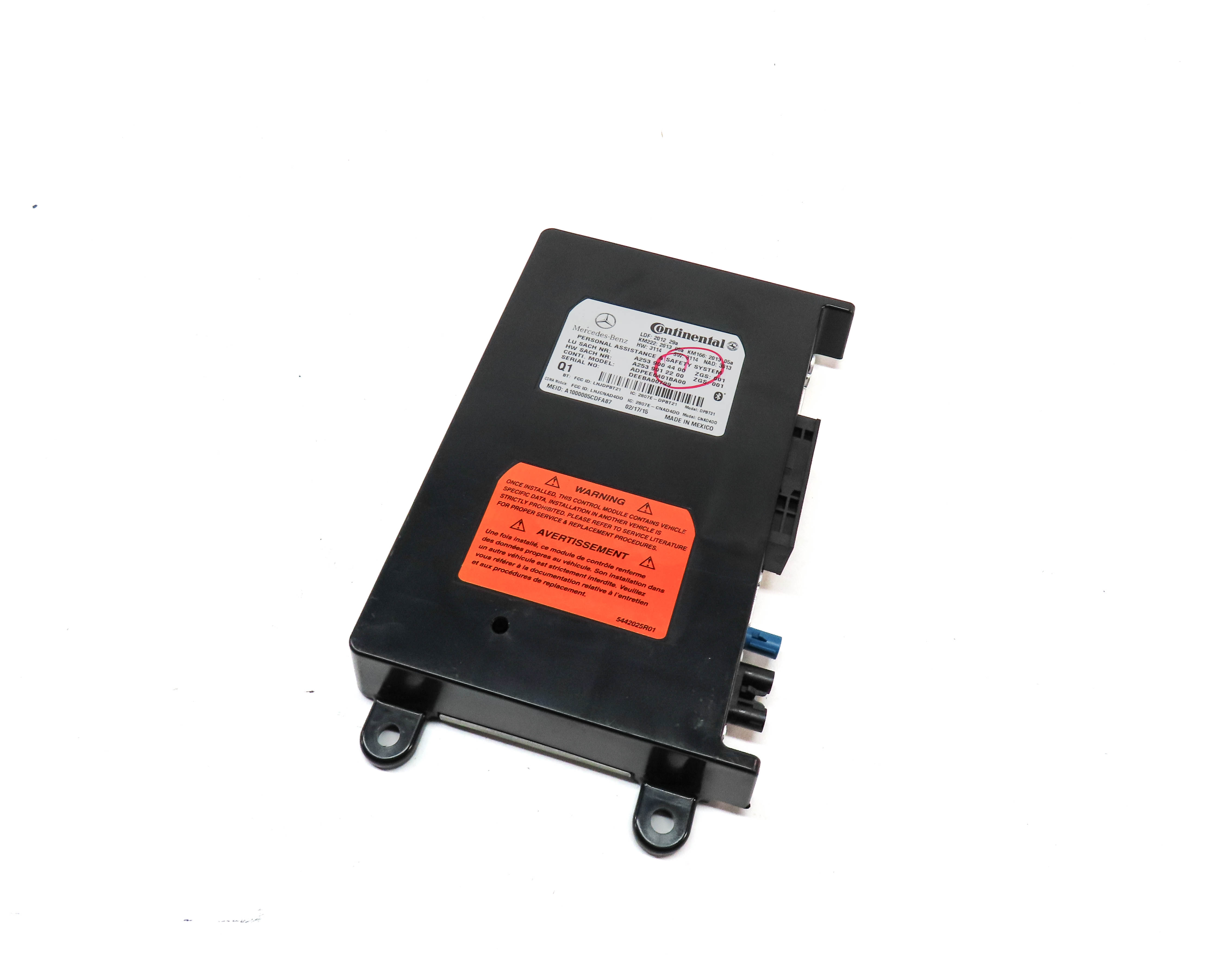 15-20 MERCEDES B C CLA E GLA GLE S CLS SLK BLUETOOTH COMMUNICATION MODULE — exact item pictured